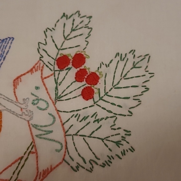 Vintage Hand Stitched Missouri State Bird & Flower - Picture 5 of 16